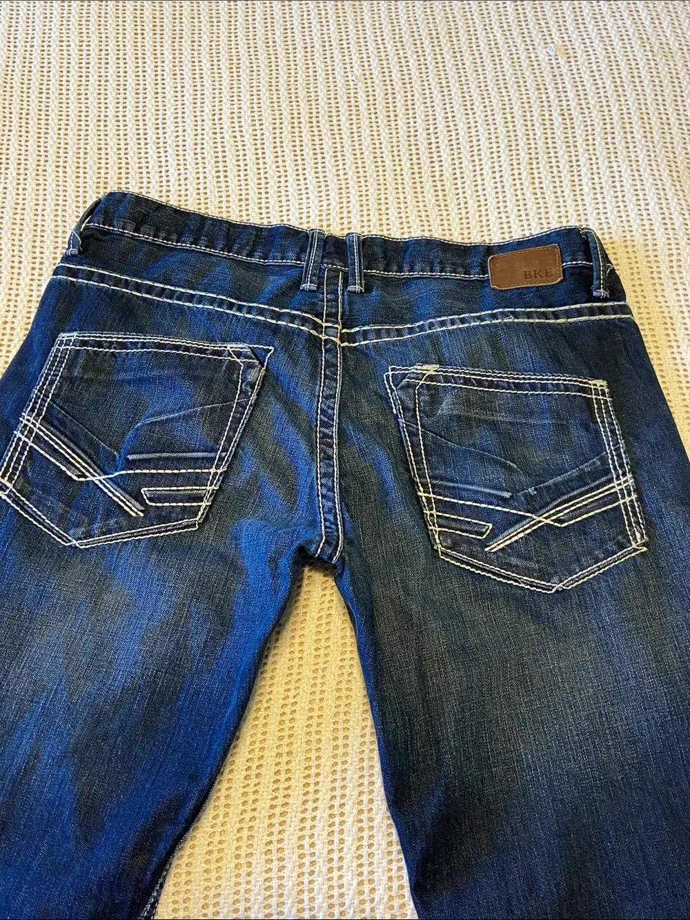 Buckle BKE CARTER Stitch Denim Bootcut Jeans Size 36L x 34” Cowboy Rodeo